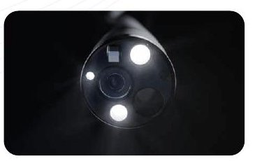 Ponta do endoscópio flexível Aohua com 3 guias de luz